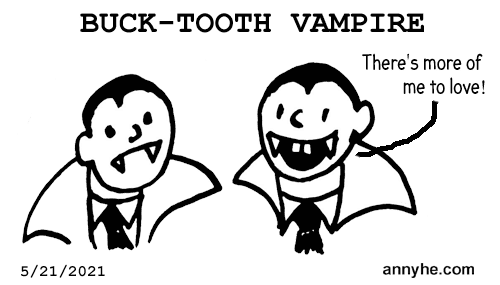 Buck-tooth vampire