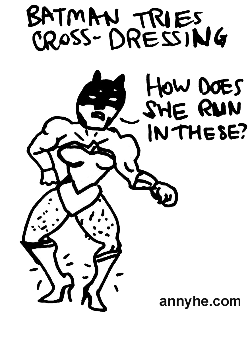 Batman Tries Cross-Dressing