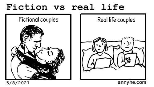 Ficition vs Real Life for Couples
