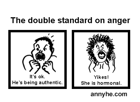 The double standard on anger
