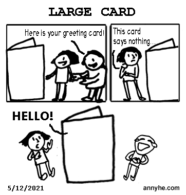 Large card