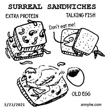 Surreal sandwiches